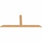 Ekena Millwork Portland Timber Gable Bracket, Western Red Cedar, 96"W x 40"H x 1 1/2"D x 5 1/2"F, 10/12 Pitch GBW096X40X0206POR00SWR - alternate 4